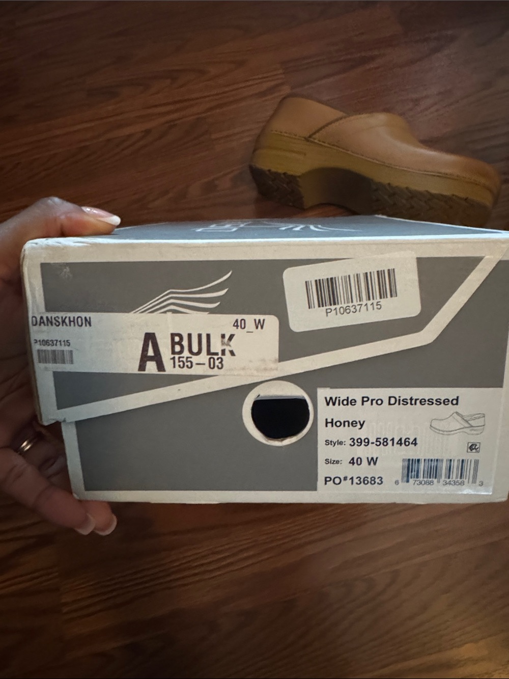 Dansko Kids Tan Leather Clog Slip-On - Picture 4 of 4